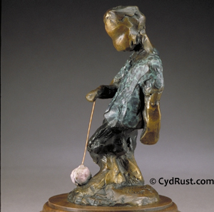 YO, Bronze Sculpture by Cyd Rust